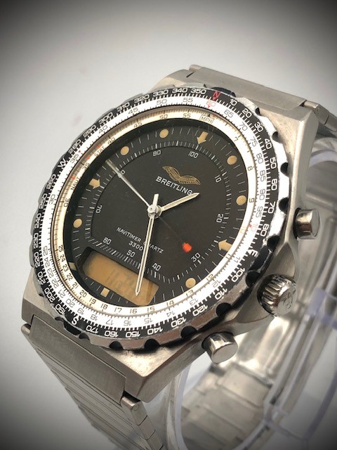 BREITLING MILITARY ISSUED IRAQI AIR FORCE JUPITER NAVITIMER PILOTS WRISTWATCH RED. 80971 CIRCA - Image 4 of 11