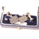 Sterling Silver Cufflinks With Box,