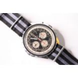 VINTAGE BREITLING NAVITIMER CHRONOTIMER REFERENCE 0816 CIRCA 1967, two tone black and white dial,