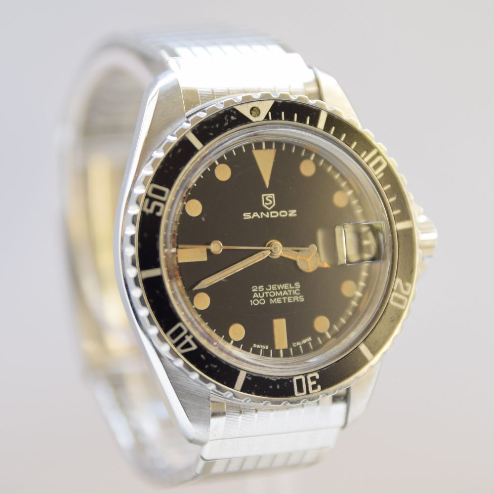 SANDOZ SWISS DIVERS SUBMARINER-STYLE WRISTWATCH - Image 3 of 12