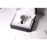 IWC SPITFIRE CHRONOGRAPH LAURES LIMITED EDITION WITH BOX AND PAPERS 2008, circular sunburst blue