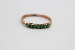 14ct green gemstone ring 1.3 grams gross