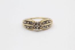 Vintage 9ct Gold diamond ring 2.8 grams gross