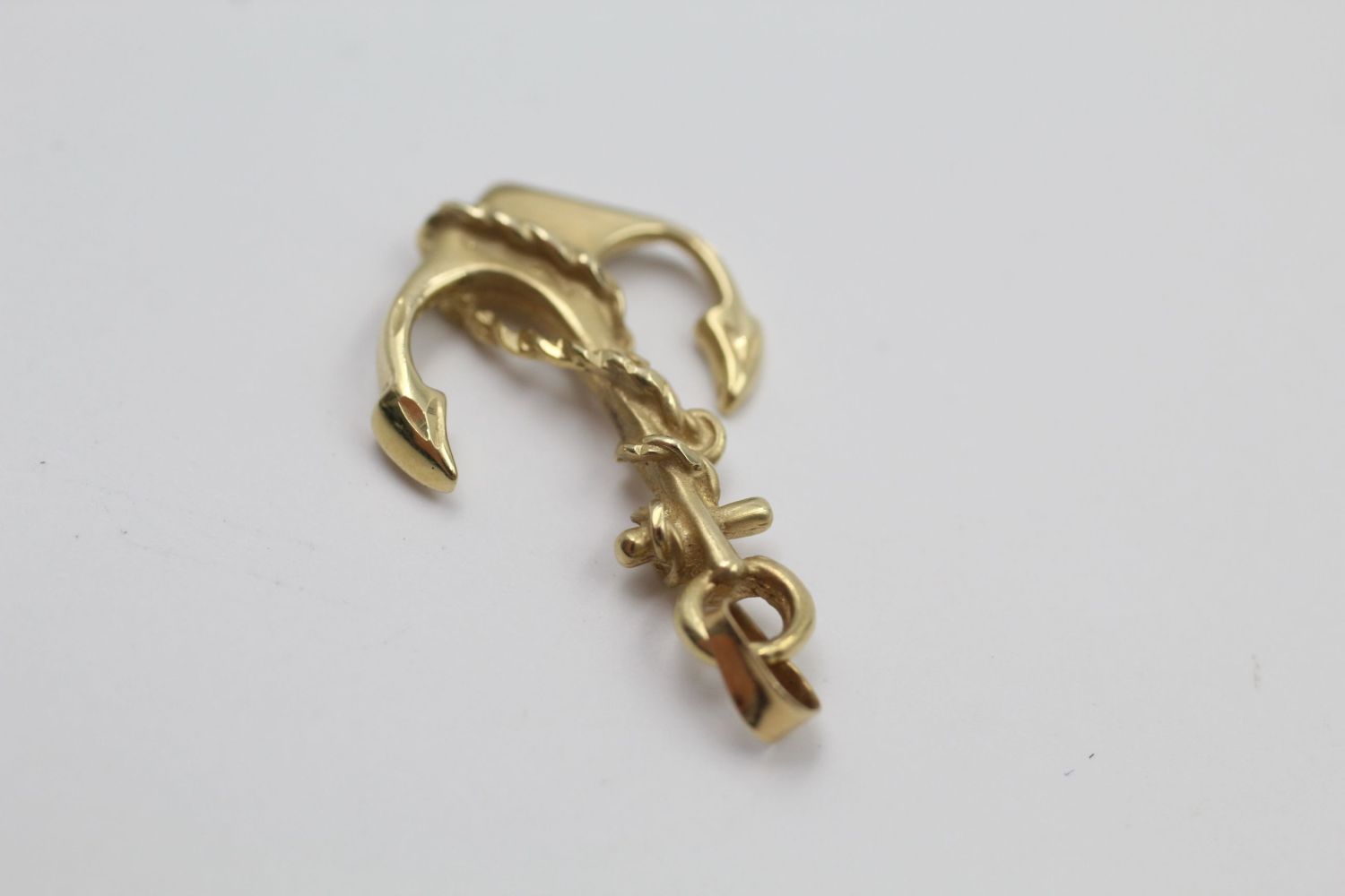 14ct Gold anchor pendant 2 grams gross - Image 3 of 5