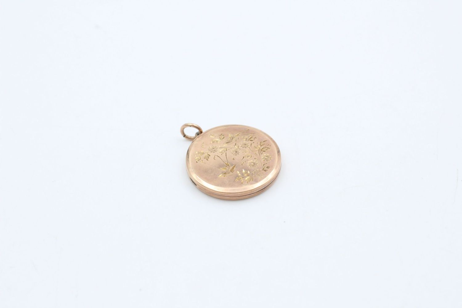 9ct Gold back & front aesthetic movement locket 4.6 grams gross