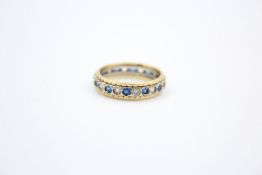 True vintage 18ct Gold paste eternity ring 3.5 grams gross