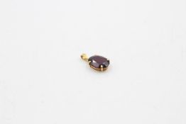 14ct gold natural gemstone pendant by WAHING 1.9 grams gross