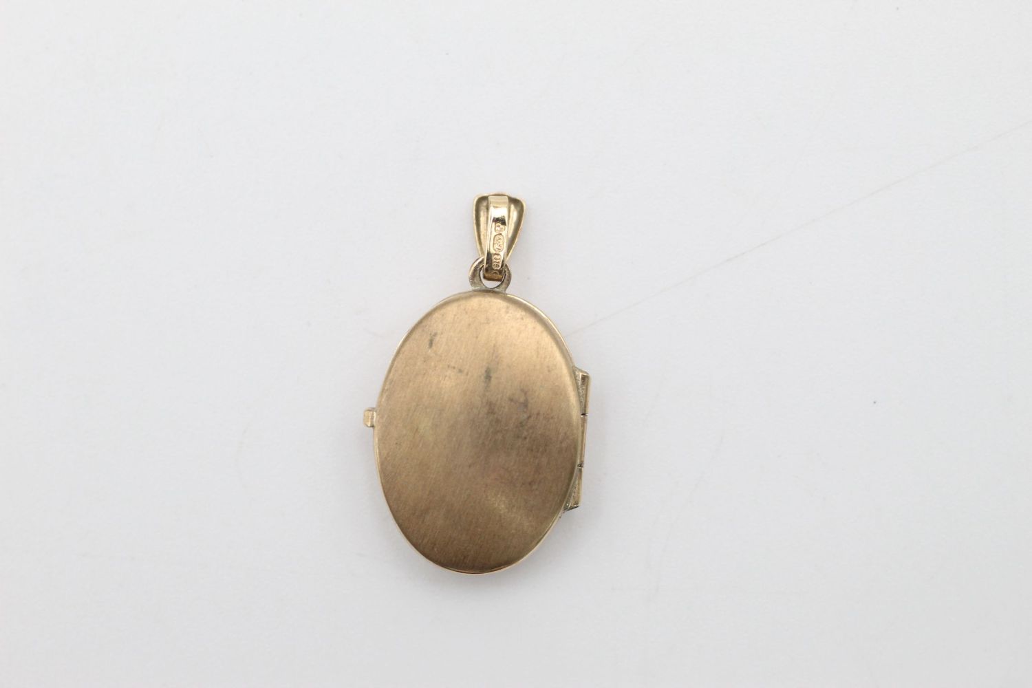 2 x 9ct Gold locket pendants inc. gemstone, mum 3.2 grams gross - Image 4 of 7