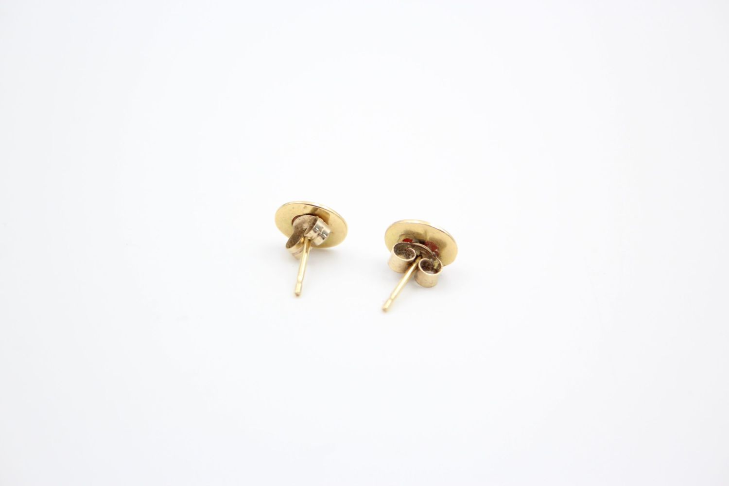 3 x 9ct gold gemstone stud earrings 2.9 grams gross - Image 7 of 11