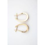 9ct gold stylized hoop earrings 2.4 grams gross