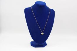 18ct Gold Georgio Armani pendant necklace 4.6 grams gross