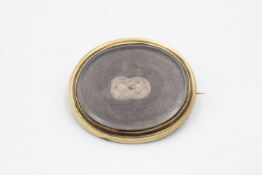 9ct gold antique mourning hair locket brooch 6 grams gross