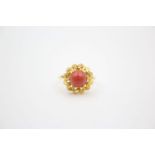 14ct spun glass ornate ring 3.3 grams gross