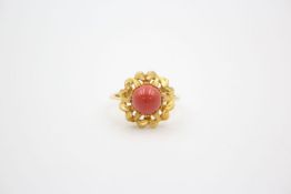 14ct spun glass ornate ring 3.3 grams gross