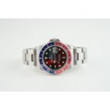 GENTLEMENS ROLEX OYSTER PERPETUAL DATE GMT MASTER II WRISTWATCH REF. 16710 CIRCA 2001, circular