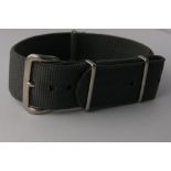 Vintage British Military MOD Admiralty Grey NATO Strap that measures 18mm in width. This can be used