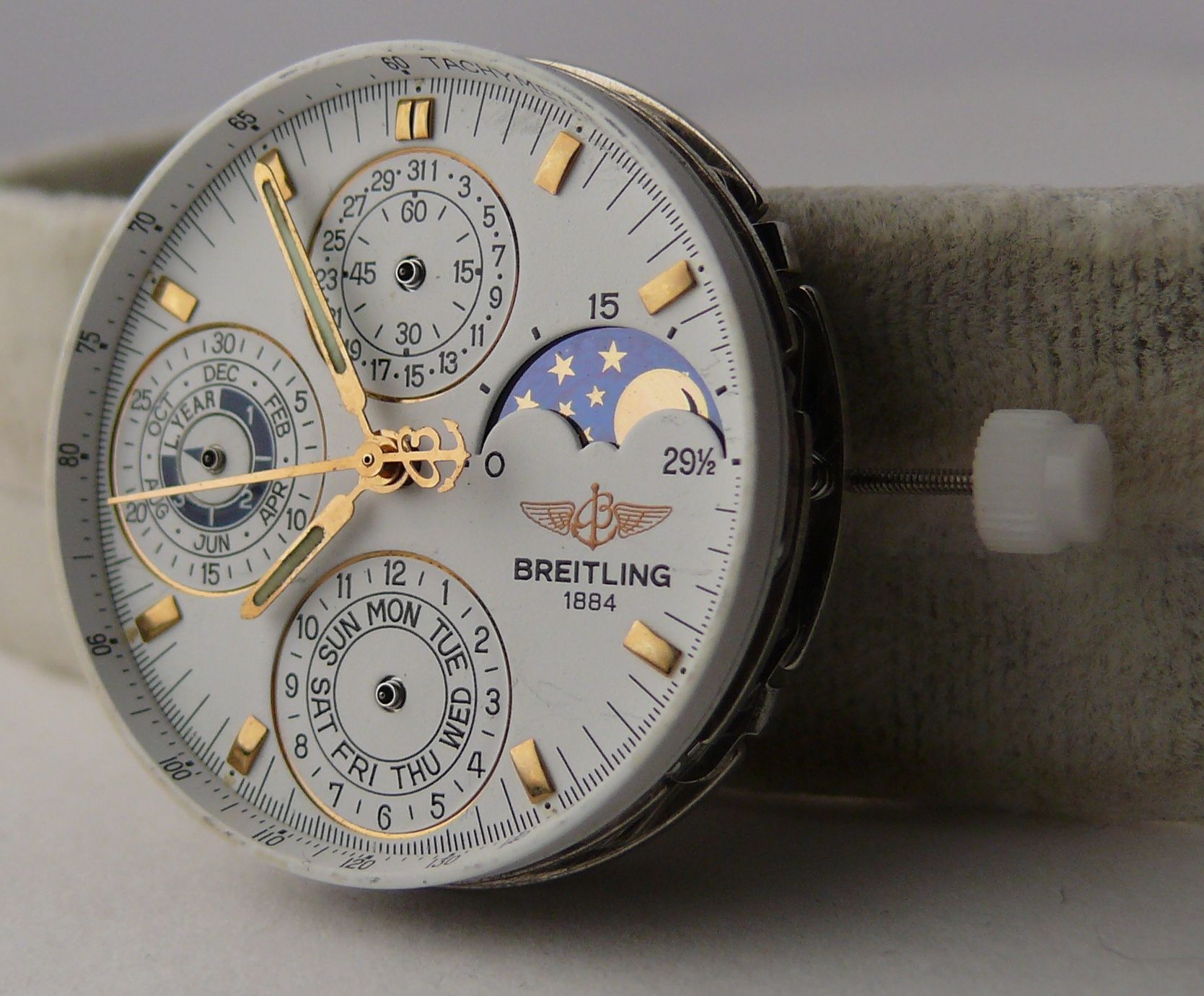 1990s Vintage Breitling Astromat QP Quantieme Perpetual Movement for Ref K18405. Extremely rare - Image 2 of 6