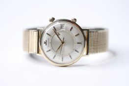 VINTAGE JAEGER LE-COULTRE MEMOVOX, circular silver dial with baton hour markers, date function at