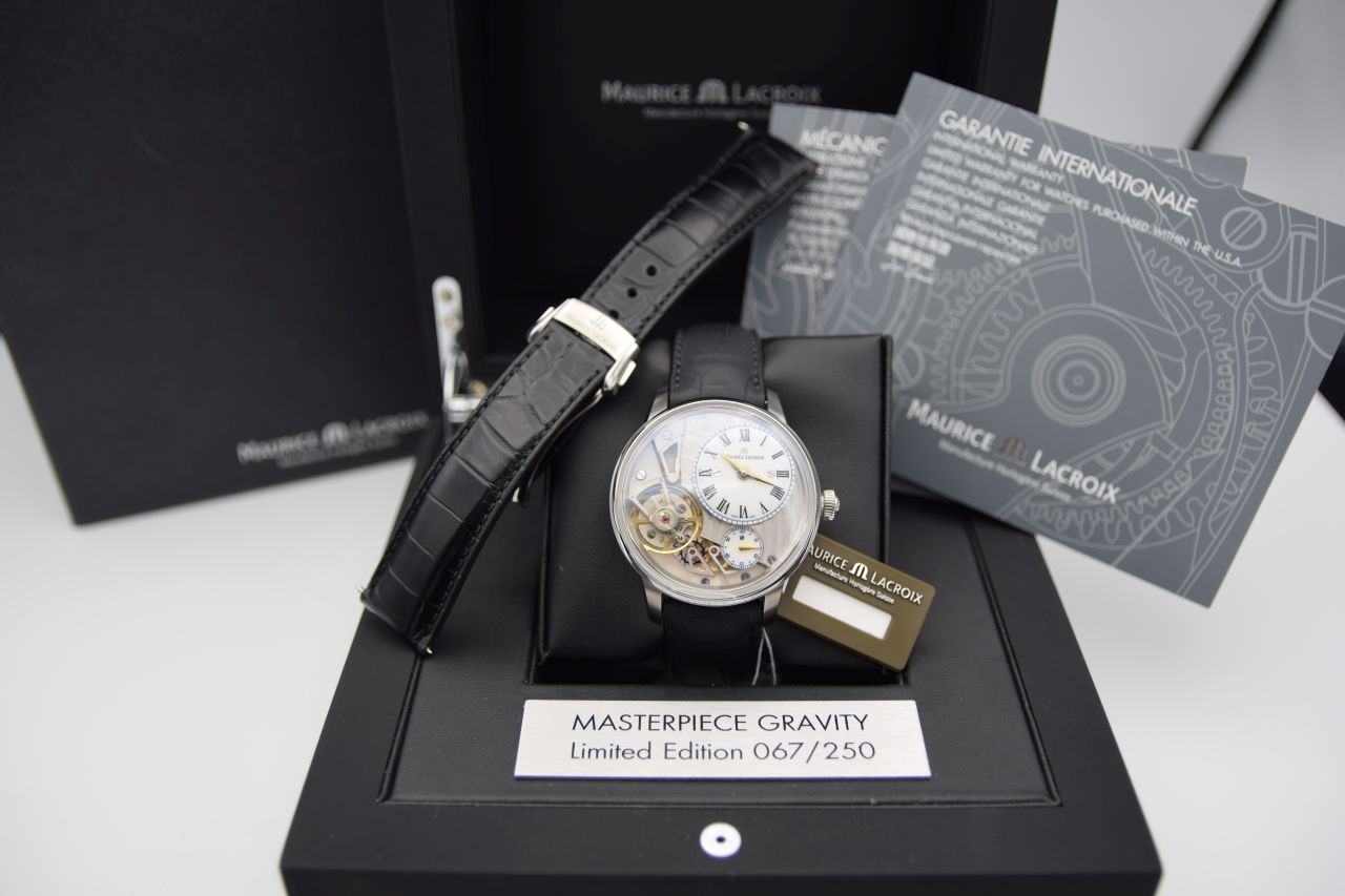 GENTLEMAN'S MAURICE LACROIX MASTERPIECE GRAVITY LIMITED EDITION, AUTOMATIC MANUFACTURE ML230, - Image 5 of 8