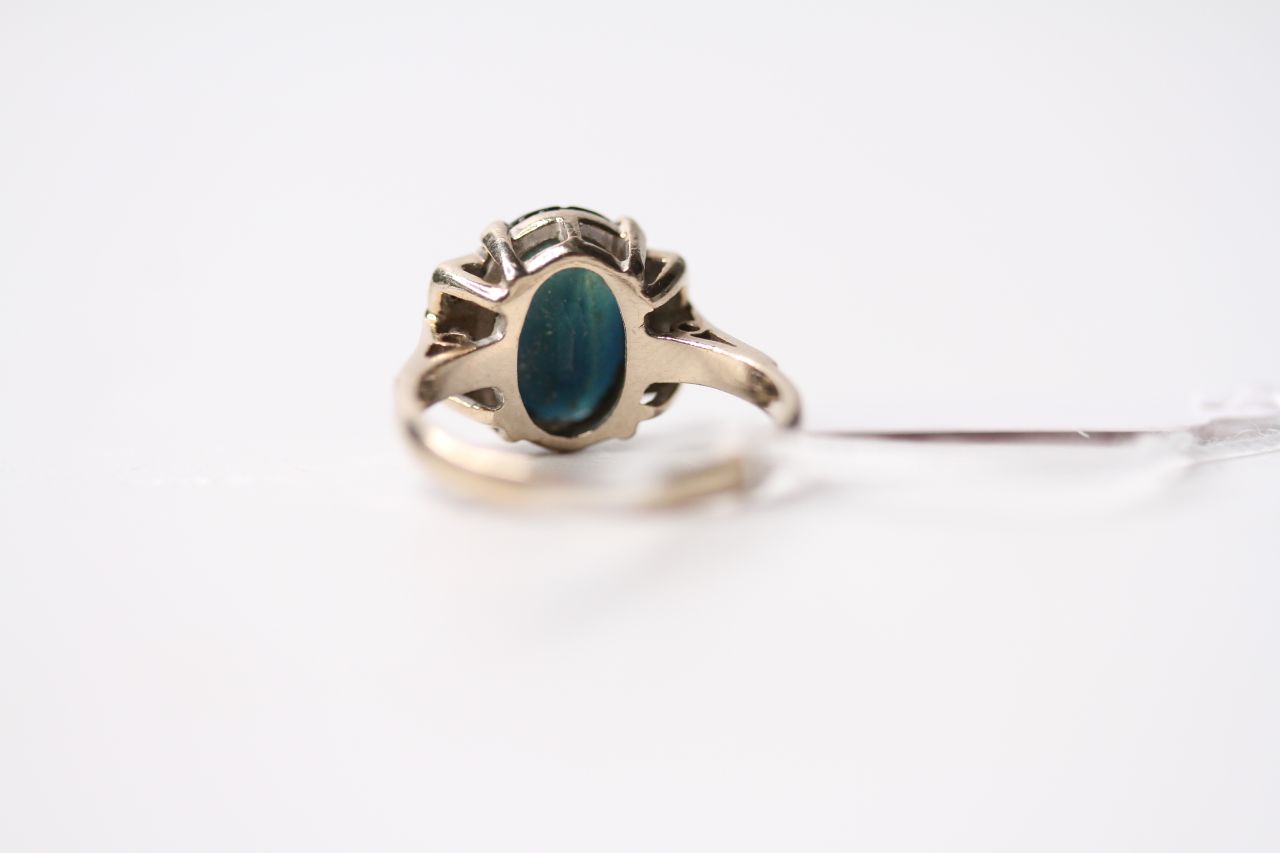 Sapphire & Diamond Ring, 18ct white gold, size J1/2, 4.2g. - Image 4 of 4