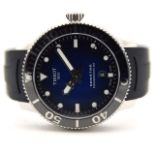 GENTLEMAN'S TISSOT SEASTAR 1000 POWERMATIC 80 BLUE ON RUBBER, REF. T120407A, MAY 2019 BOX AND