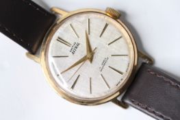1961 Smiths Astral model T365 watch, with linen finish dial, cal 27.CS 17 jewels, linen dial with