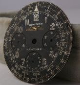 Vintage Breitling Navitimer 806 All Black Dial. Please note that the dial is completely original.