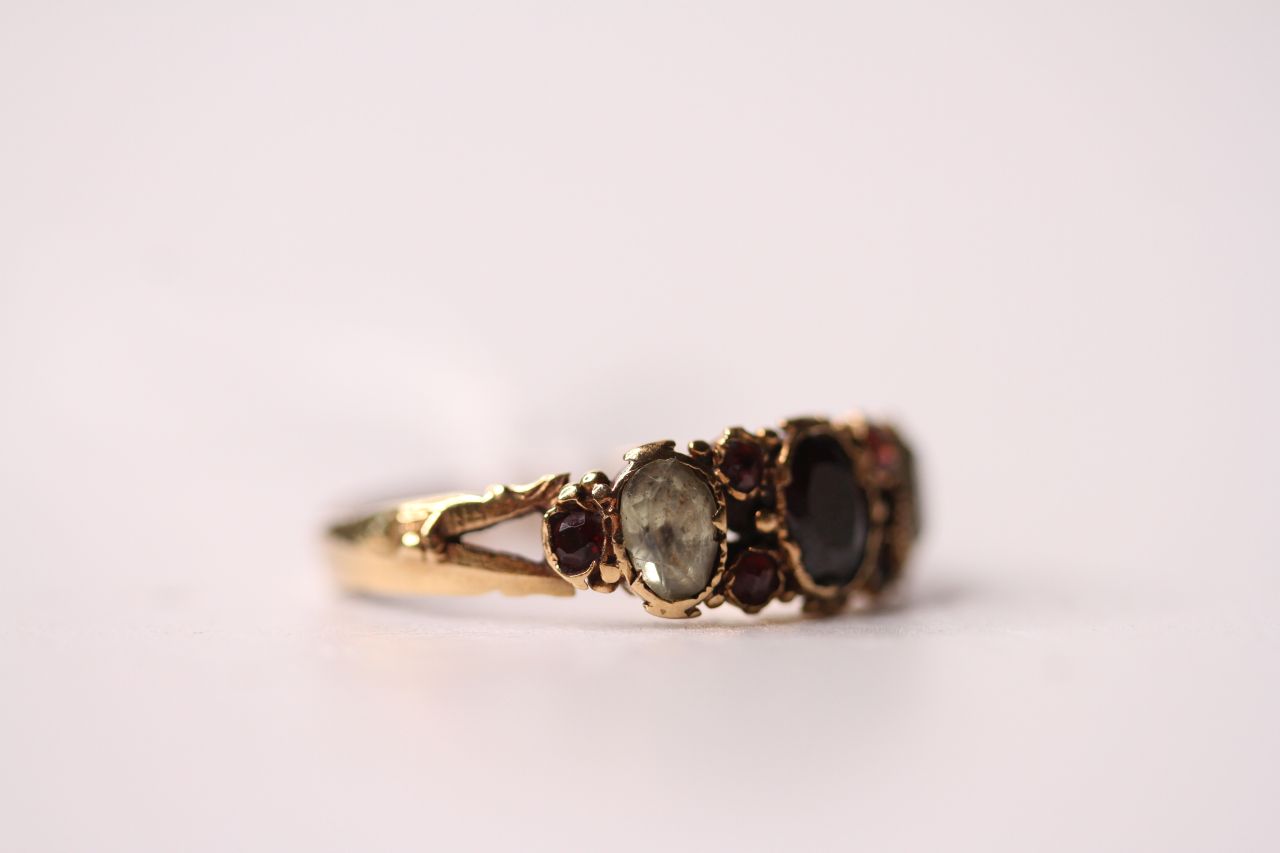 Victorian Gemstone Ring, size N, 1.6g. - Image 2 of 4