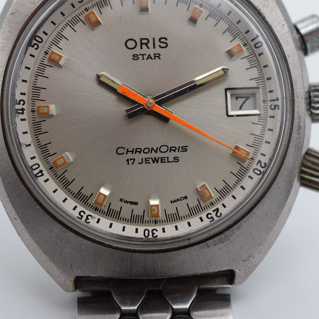GENTLEMAN'S VINTAGE ORIS STAR CHRONORIS MONOPUSHER CHRONOGRAPH, CIRCA. 1970S, 38MM CASE, MANUALL - Image 6 of 9