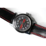 *TO BE SOLD WITHOUT RESERVE* VINTAGE YEMA DIVE WATCH CIRCA 1970s, circular black and red dial with