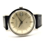 GENTLEMAN'S GIRARD-PERREGAUX GYROMATIC 39 WITH ORIGINAL STRAP AND BUCKLE, CIRCA. 1950S, circular