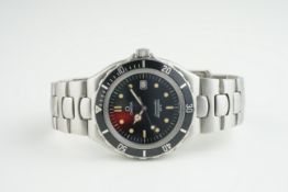 GENTLEMENS OMEGA SEAMASTER PROFESSIONAL 200M WRISTWATCH, circular black dial with dot hour markers