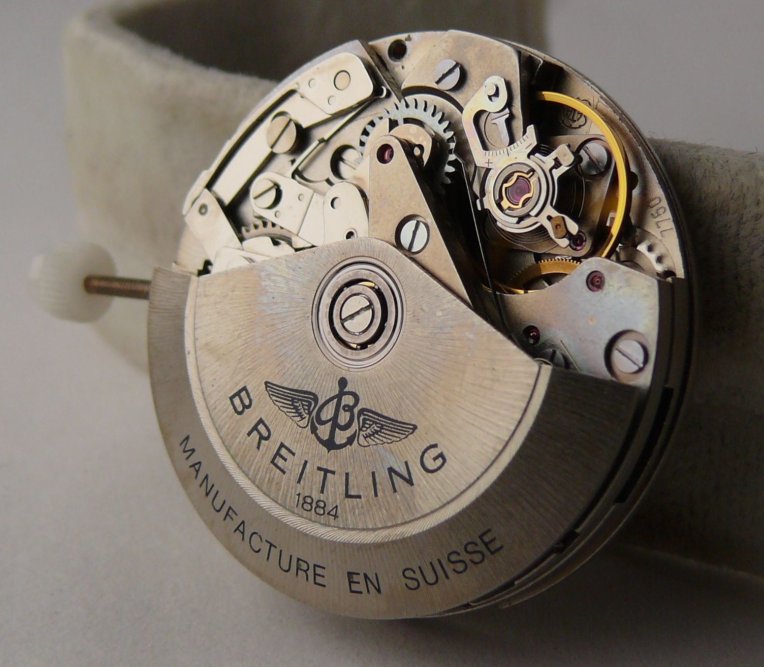 Vintage Breitling Chronograph Valjoux 7750 Movement. Although recent service history is unknown, - Image 4 of 4