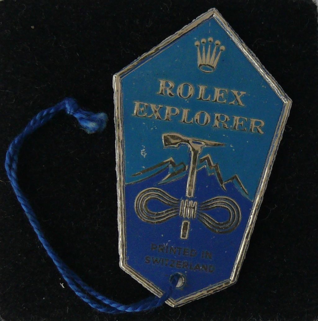 RARE Vintage Gents Rolex Explorer Swing Tags from the 1950s suitable for various early gilt models