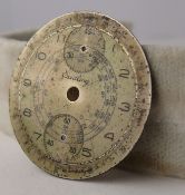 EARLY Vintage Breitling Up & Down Chronograph Dial. Suitable for parts projects or being restored.