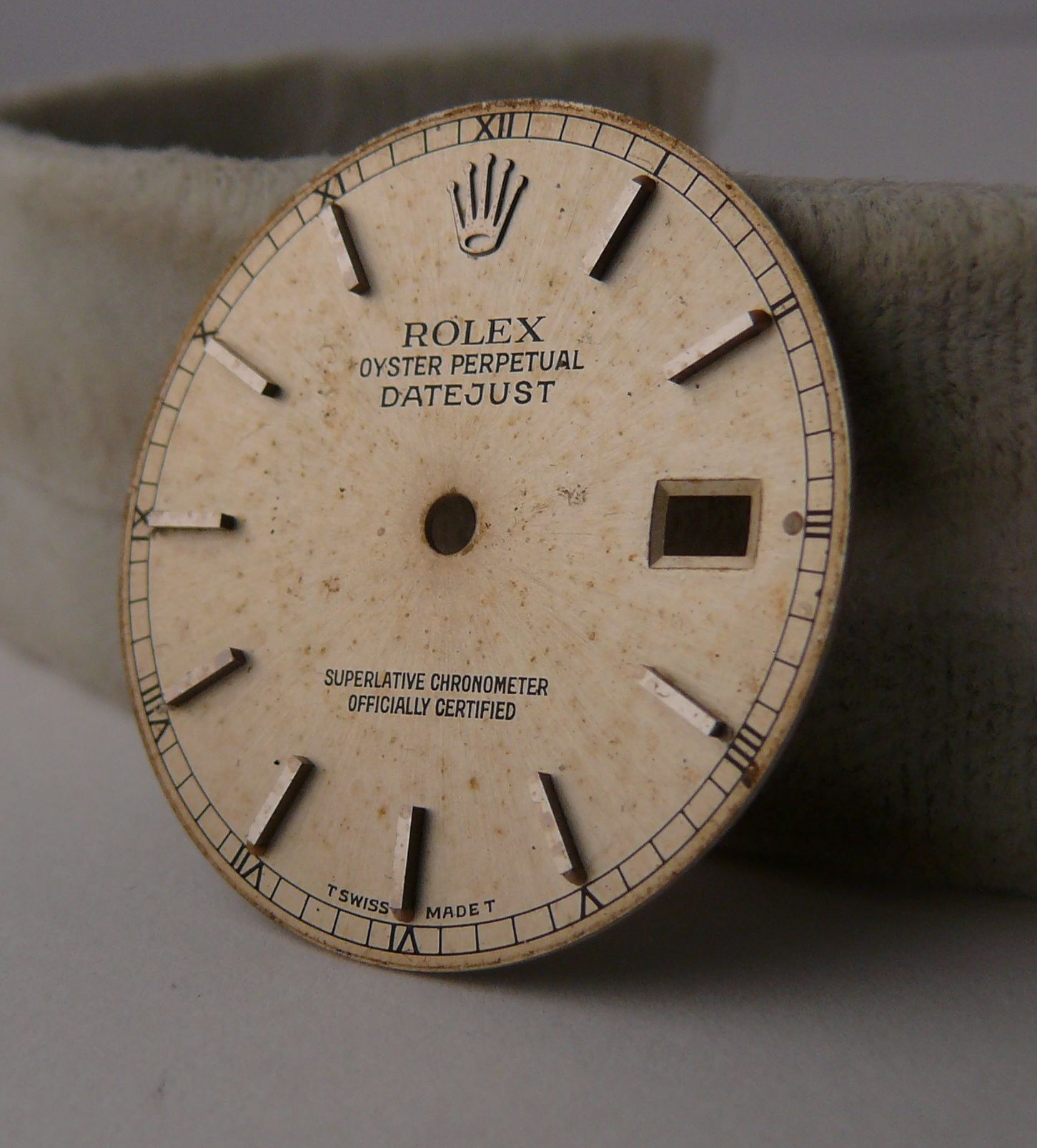 Vintage Gents Rolex Oyster Perpetual Datejust Dial 1601 1600 1603. Please note dial is in used but - Image 2 of 5