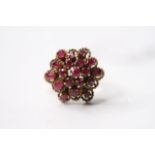 Ruby Tier Cluster Ring, size P, 5.6g.