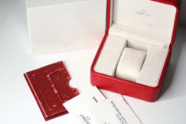 *TO BE SOLD WITHOUT RESERVE* OMEGA BOX AND BOOKLETS, comes with inner and outer box, Omega Seamaster