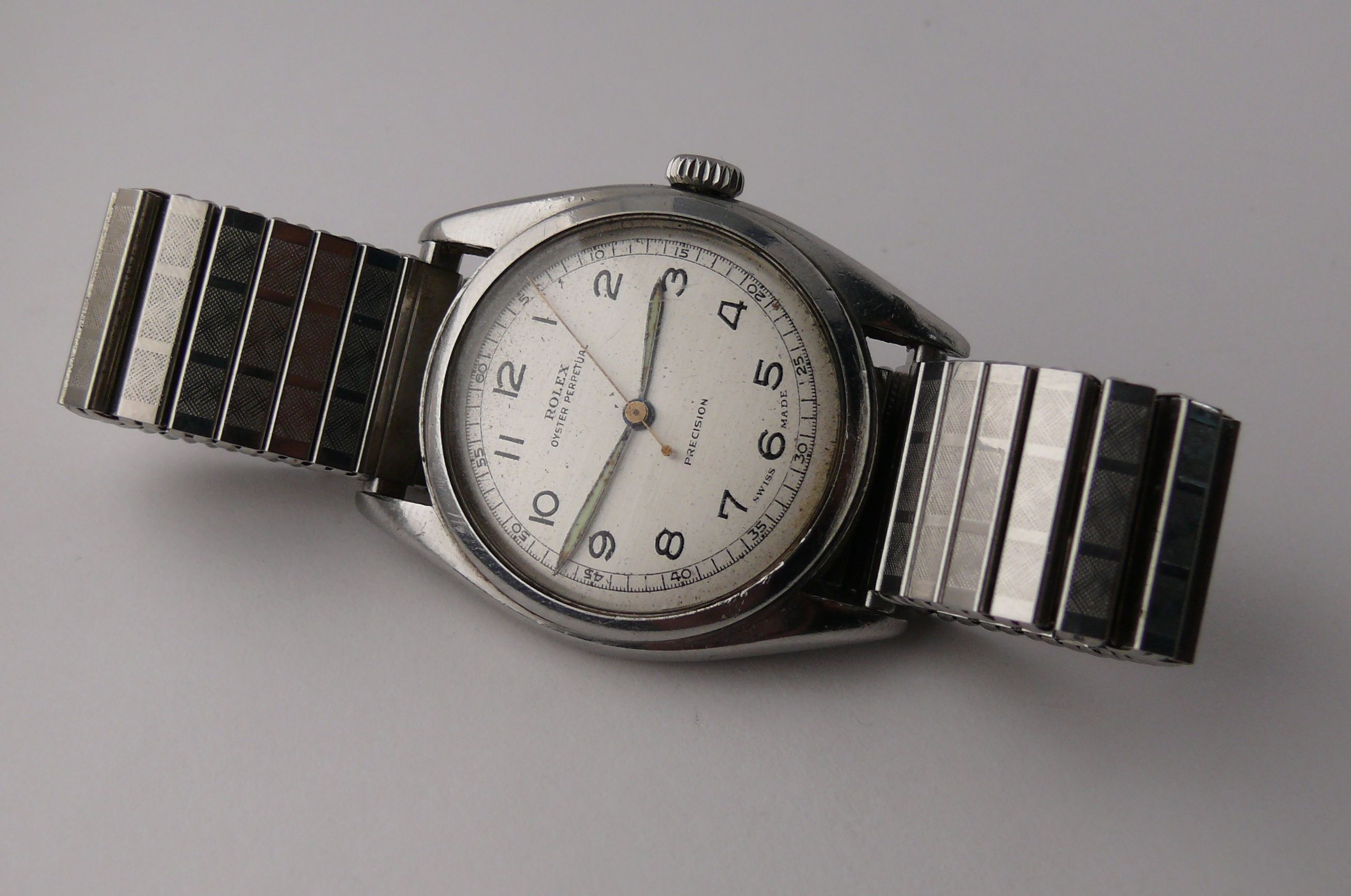1950s Vintage Rolex Pre Explorer Wristwatch ref 6098. Original dial seems to have been restored - Image 17 of 17