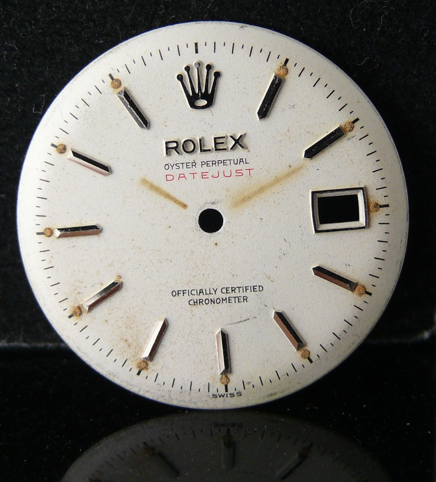 1950s Vintage Rolex Datejust Ovettone Bubbleback 6305 Dial. Please note the dial is completely - Image 5 of 5