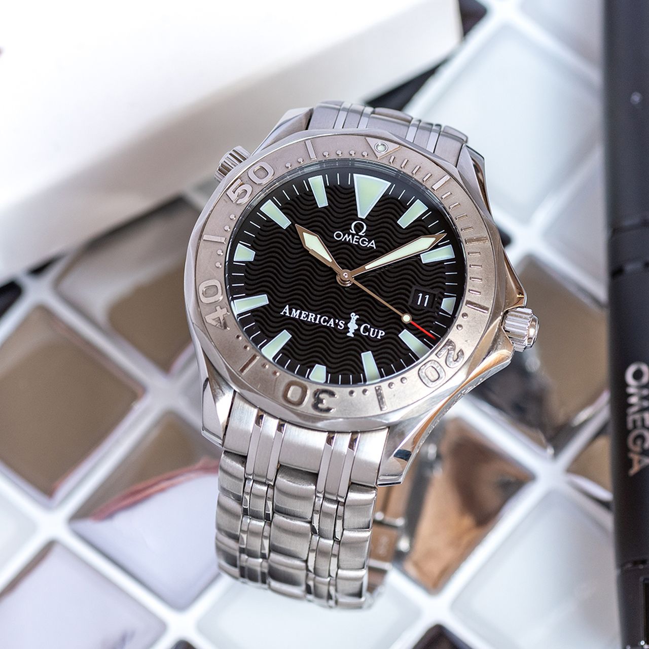 GENTLEMAN'S OMEGA SEAMASTER AMERICA'S CUP 300M LIMITED EDITION, 2533.50.00, CIRCA. 2000/02, 41MM - Image 2 of 9
