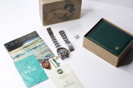 ROLEX SEA-DWELLER 'GREAT WHITE' REFERENCE 1665 WITH BOX AND PAPERS CIRCA 1969, circular black mark 1