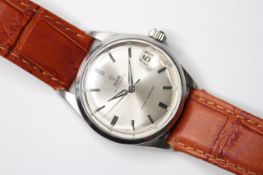 VINTAGE TUDOR OYSTERDATE REFERENCE 7961, circular sunburst silver dial with baton hour markers, date