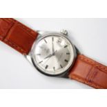 VINTAGE TUDOR OYSTERDATE REFERENCE 7961, circular sunburst silver dial with baton hour markers, date