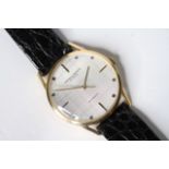 VINTAGE 18CT VACHERON CONSTANTIN AUTOMATIC CIRCA 1960s REFERENCE 6637, circular silver textuted dial