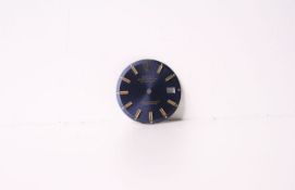 ROLEX DATEJUST SUNBURST BLUE DIAL, applied baton hour markers, applied Rolex logo at 12 o'clock date