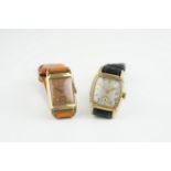 PAIR OF BULOVA WRISTWATCHES, manually wound movements, gold filled cases, both running.*** Please