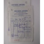 Pair of 1970s Vintage Gents Omega Speedmaster Original Receipt Paperwork. Both papers are linked