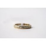 Diamond Full Eternity Ring, set with round brilliant cut diamonds, stamped 18ct yellow gold, size P,