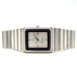 GENTLEMAN'S OMEGA CONSTELLATION MANHATTAN QUARTZ, REF. 197.0001, CIRCA. 1982, rectangular silver